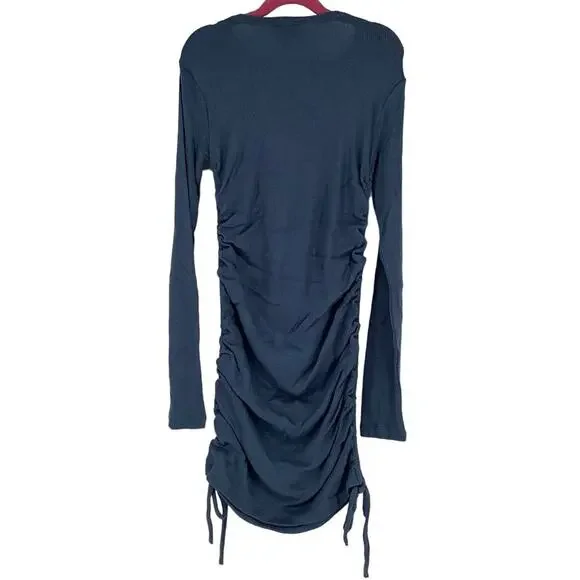 bardot junior blue dress Light Blue V-Neck Long Sleeve Fitted Maternity Maxi Dress  PinkBlush